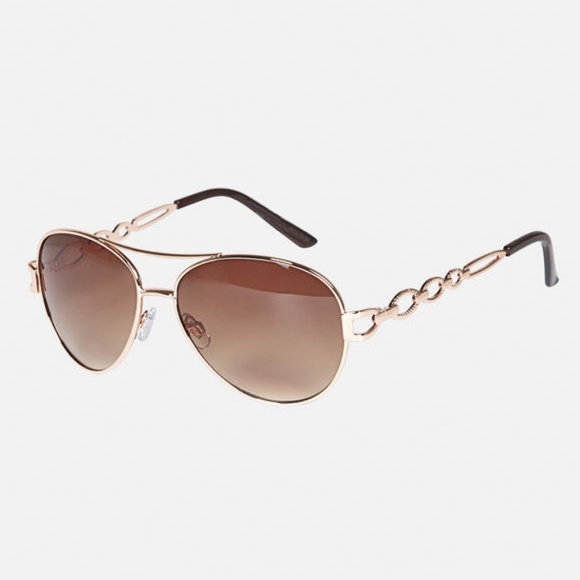 Accessories - Chain Stem Aviator Sunglasses